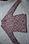 sweter róż melanż r.140 cieplutki