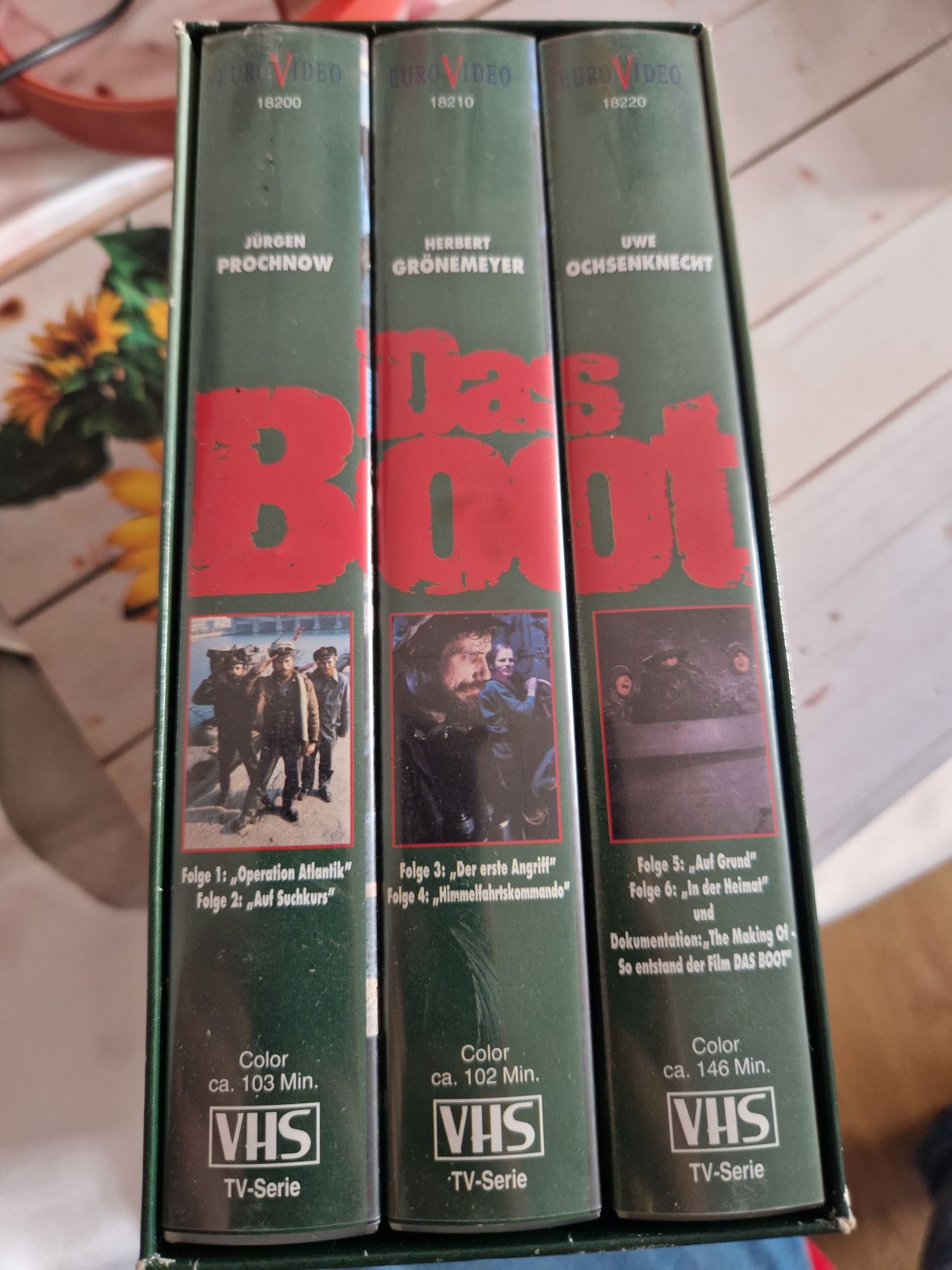 Das Boot – VHS Sammeledition – Wolfgang Petersen – 3 kasety – j. niemi