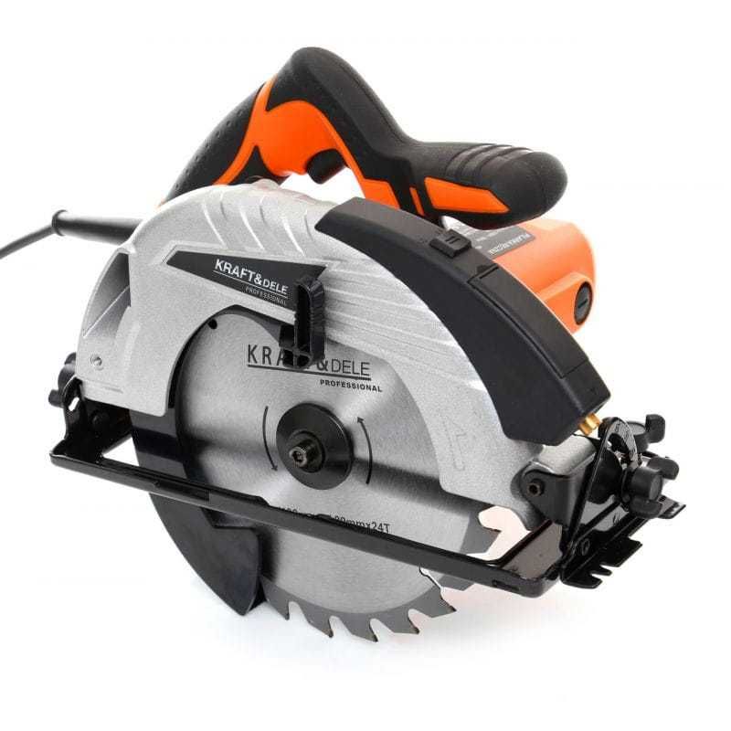 KRAFT&DELE Piła ręczna tarczowa 2450w z laserem pilarka 185mm KD1522