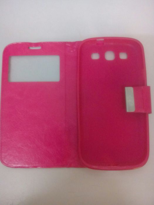 Capa pele Samsung Galaxy S3 rosa choc