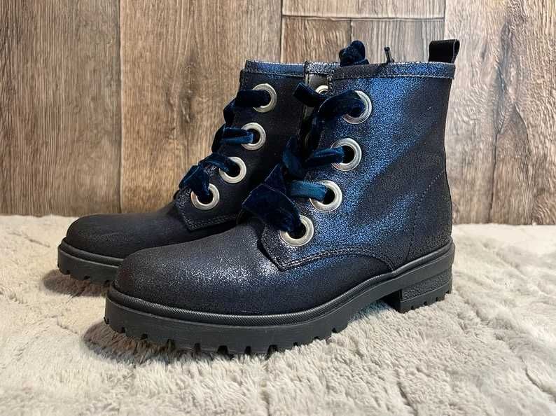 Botki damskie Tommy Hilfiger Metallic Cleated Lace Up Boot 38