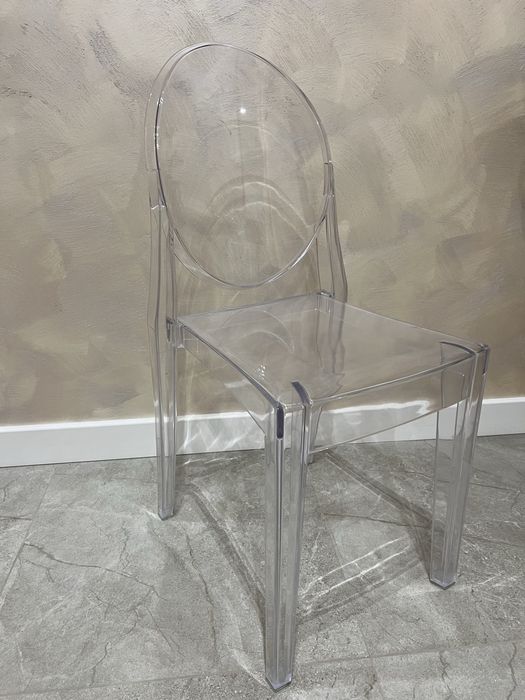Krzeslo CRISTINA przezroczyste transparentne 2 sztuki