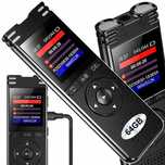 Profesjonalny Dyktafon Podsłuch Szpiegowski LCD 16GB USB MP3 AktGłosem