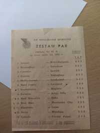 Kolekcjonerski kupon totalizator sportowy 1981r.