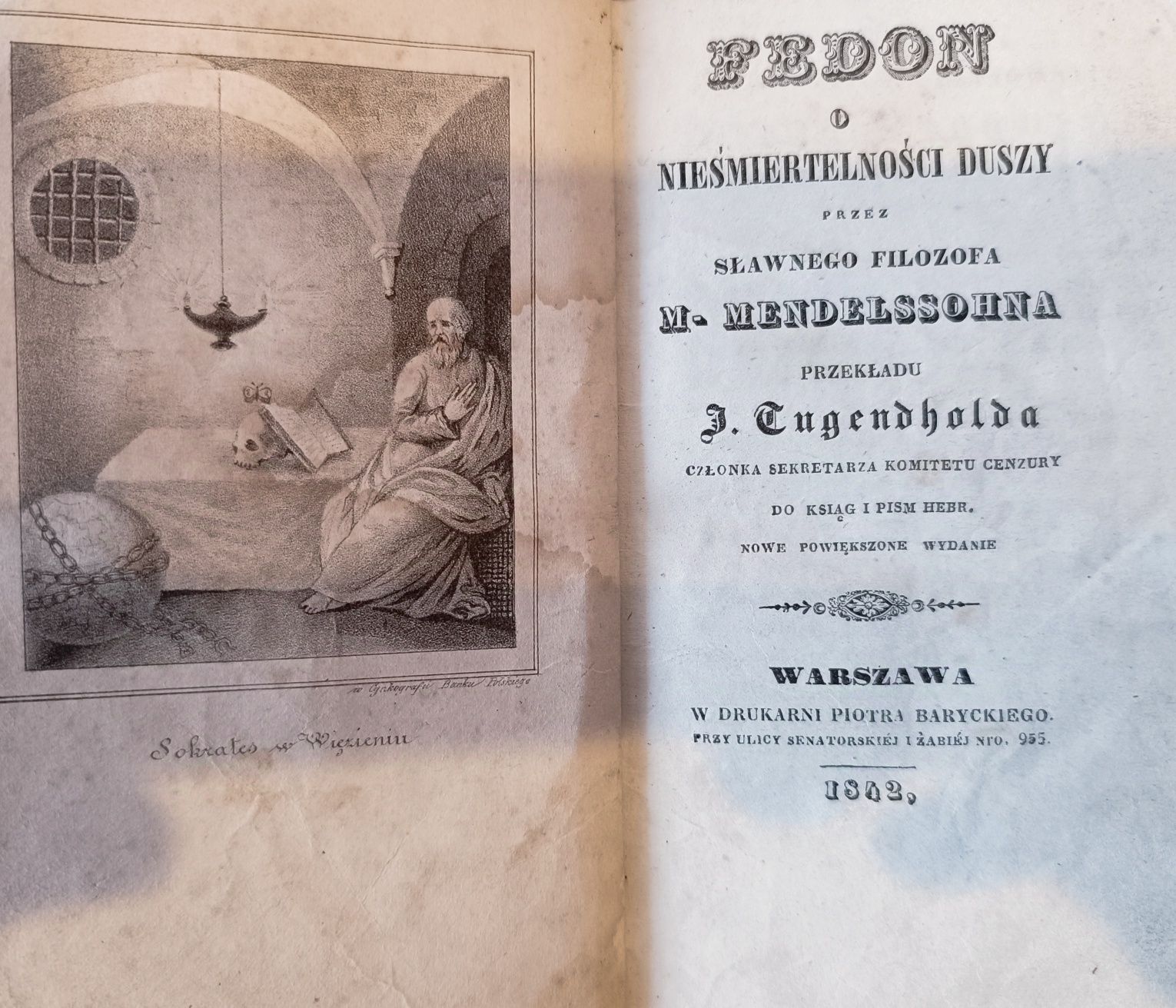 FEDON czyli o nieśmiertelności duszy w trzech rozmowach (1842 rok)