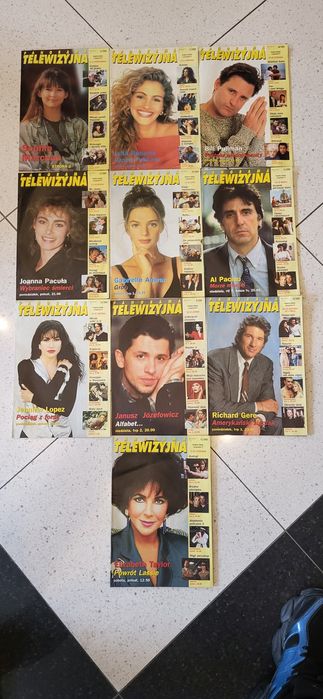 Kolekcja gazet magazynów Panorama Telewizyjna lata 90