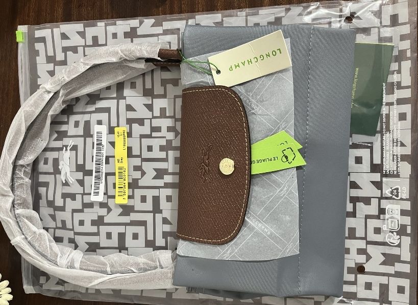 Mala Longchamp Cinzenta L