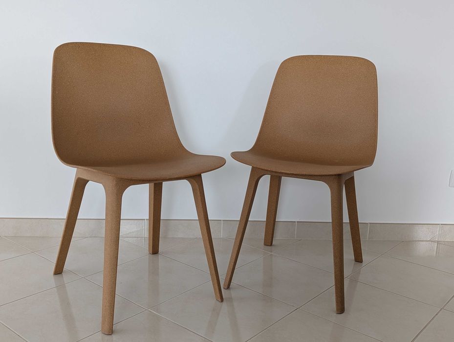 Conjunto de 2 cadeiras de jantar IKEA castanhas, como novas