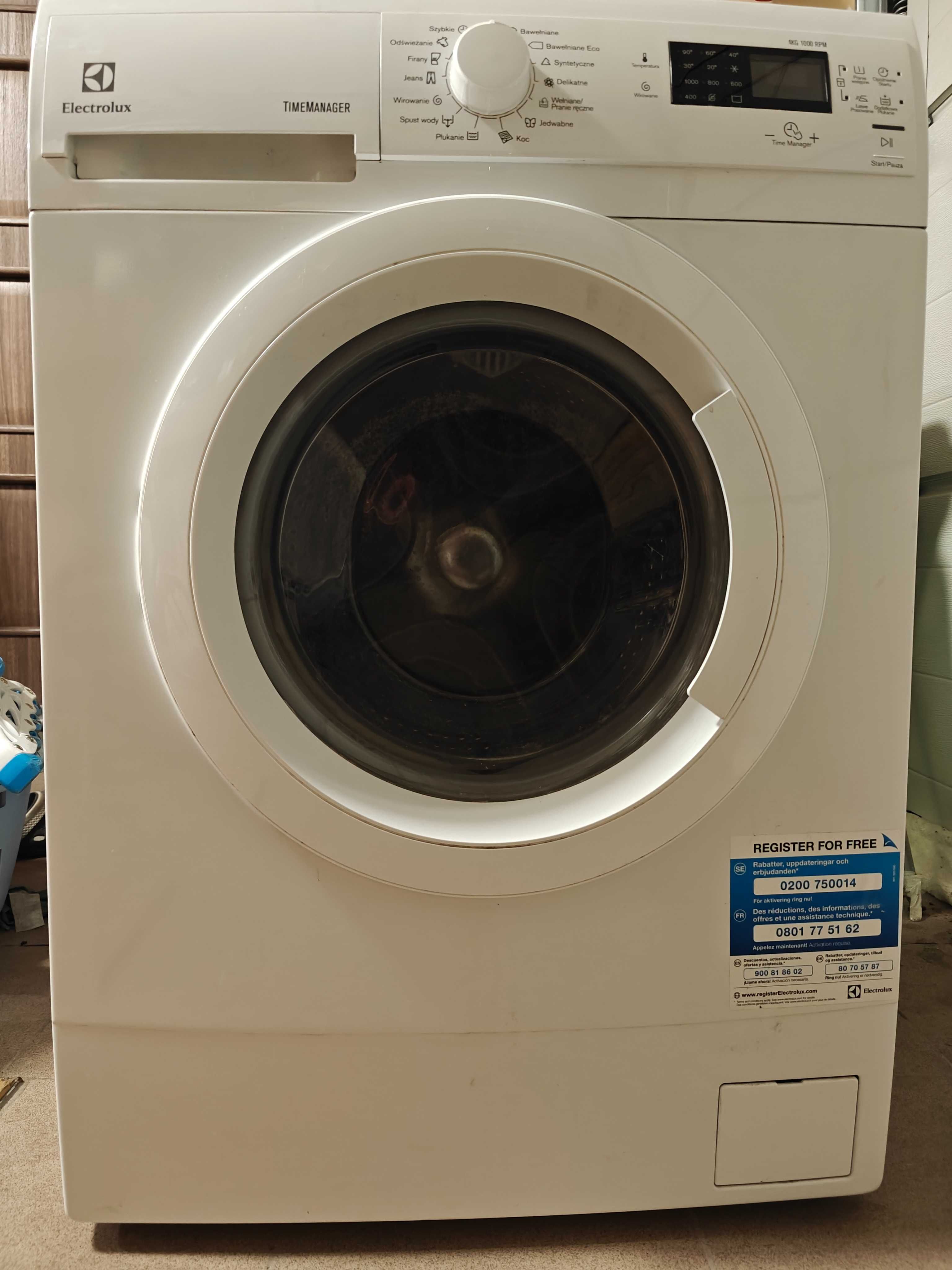 Pralka Electrolux Slim, zablokowany bęben, sprawny silnik, programator