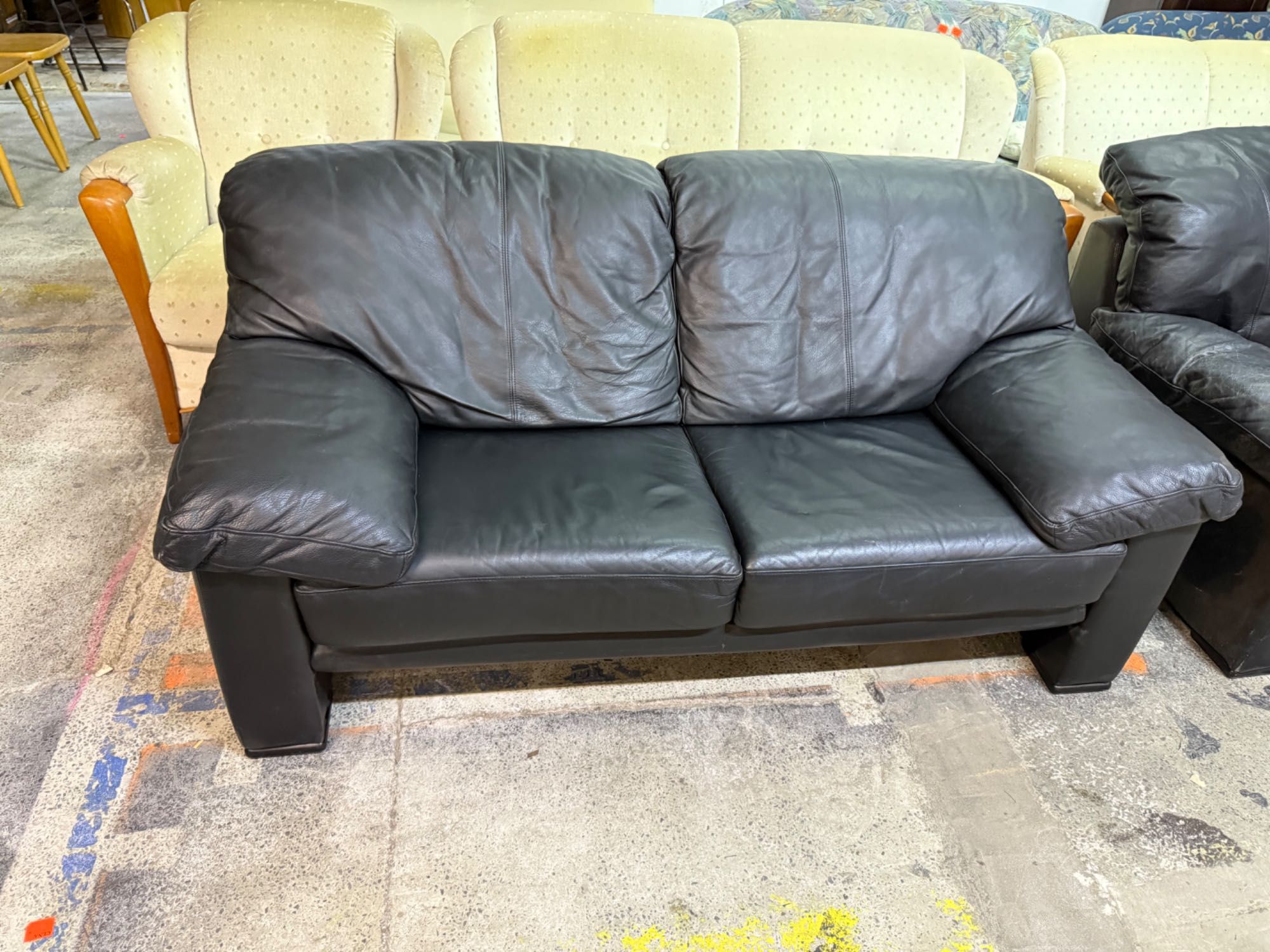 Wypoczynek skóra naturalna sofa 3-osobowa + 2 os. DOWÓZ DO DOMU