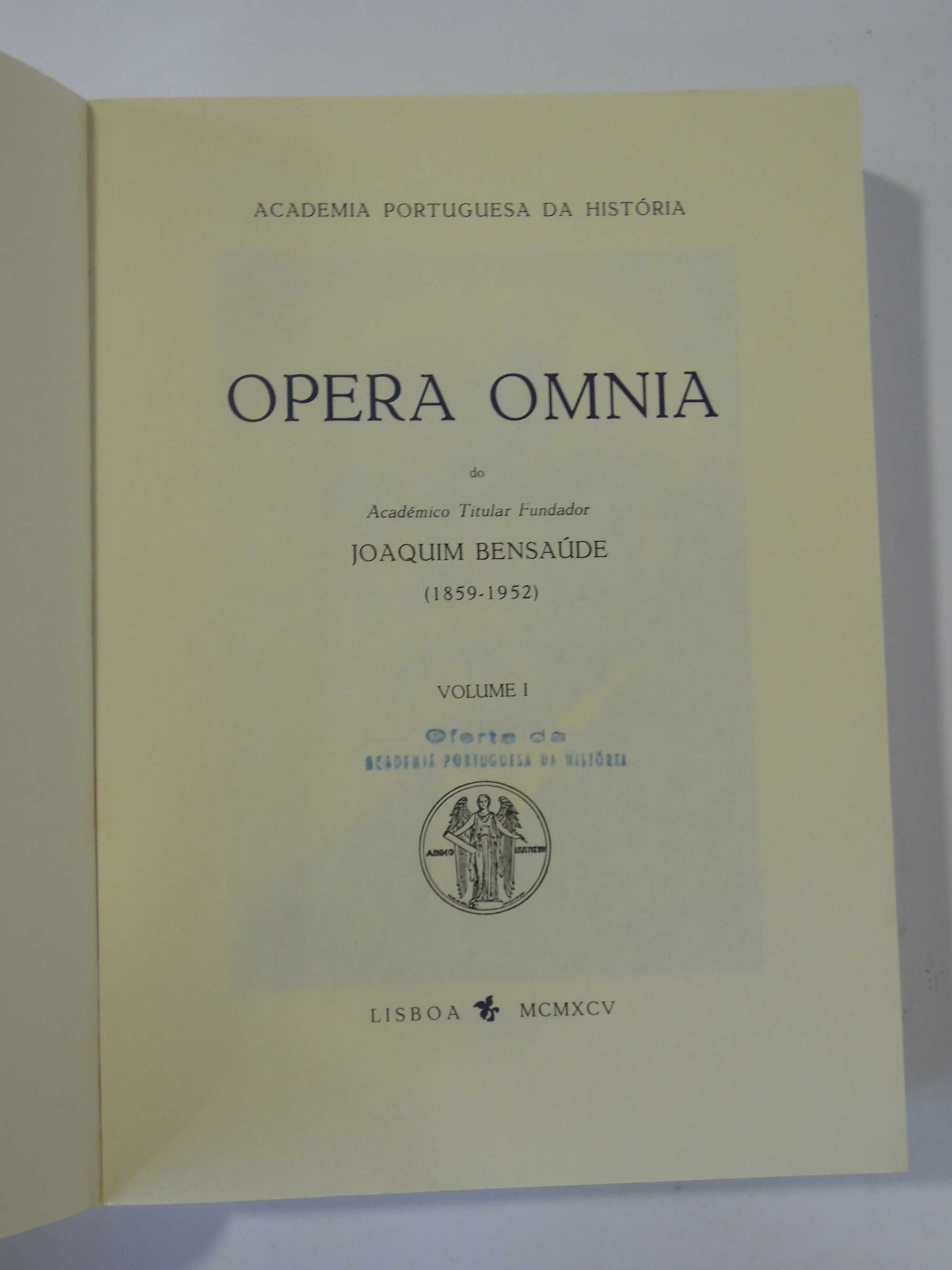 Colecção Opera Omnia Joaquim Bensaúde - 5 Vols.