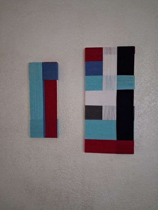 Картина з ниток, диптих