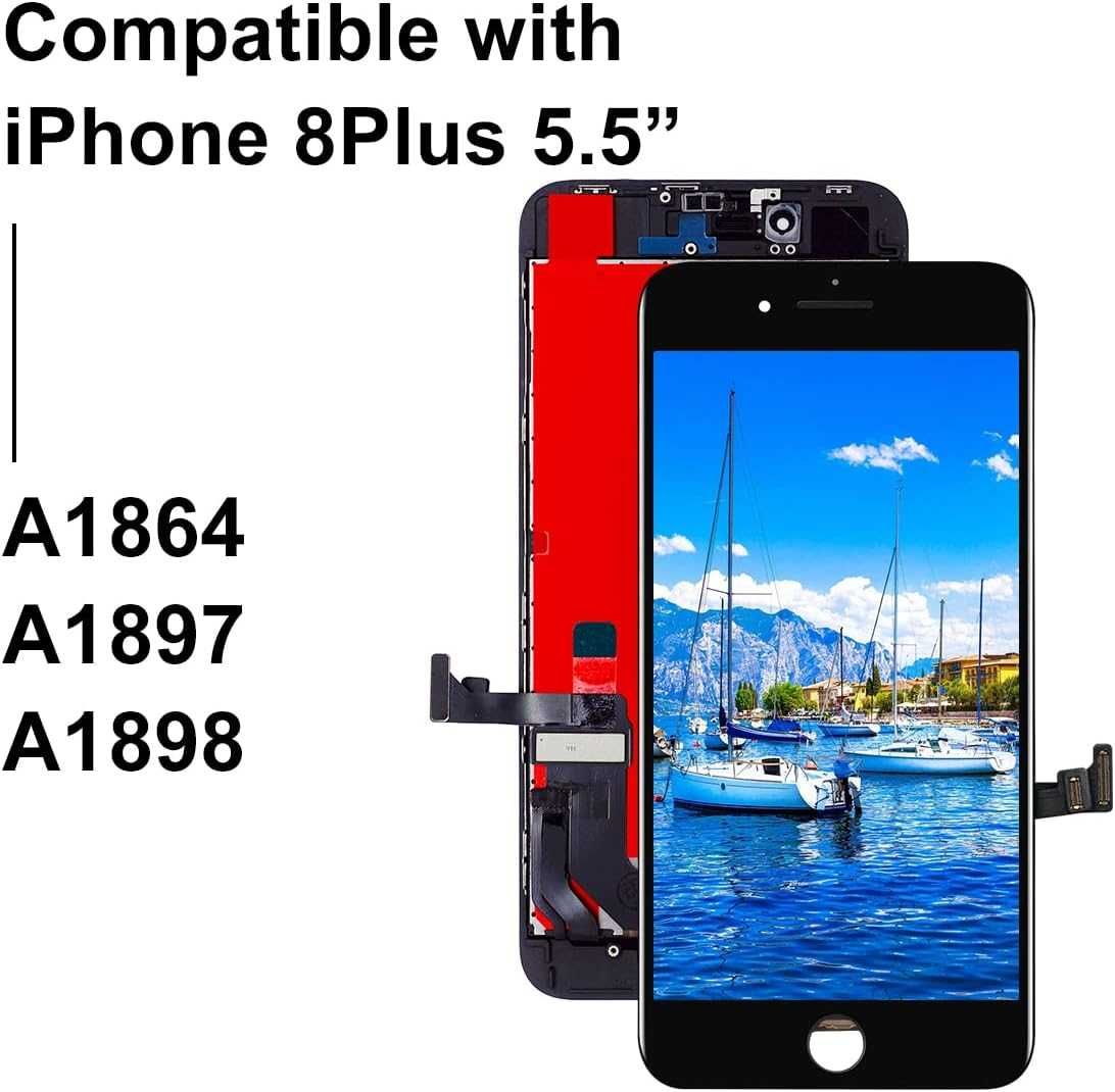 Wyświetlacz Ekran Dotyk LCD Do Apple iPhone 8 Plus Black