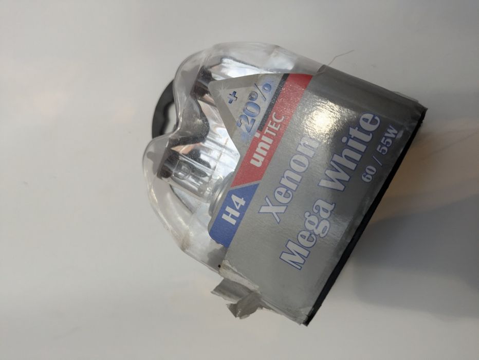 Żarówki Unitec H4 Xenon Mega White 60/55W nowe