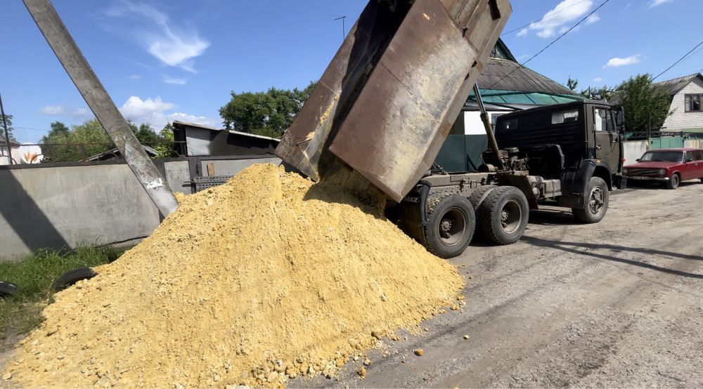 Песок Щебень всех фракций,б/у , подсыпка на дорогу