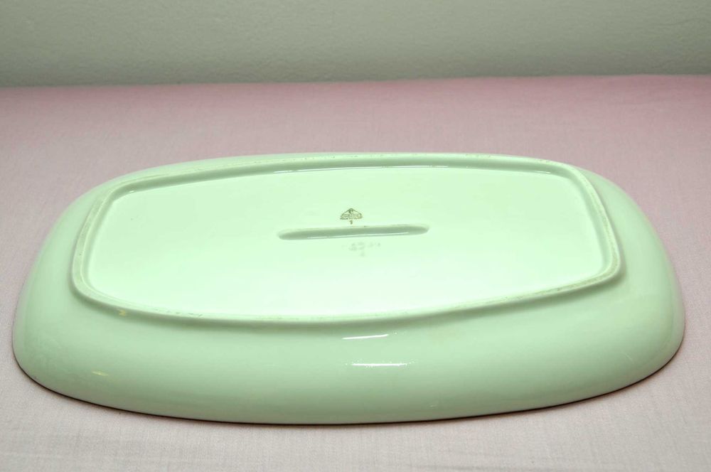 Chodzież duża patera karbowana półmisek Róże PRL Lata 60. 70-te