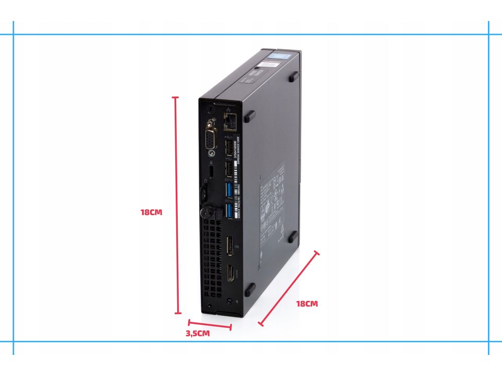 komputer mini pc dell optiplex tiny i5 6gen 8gb 256ssd win10 pro