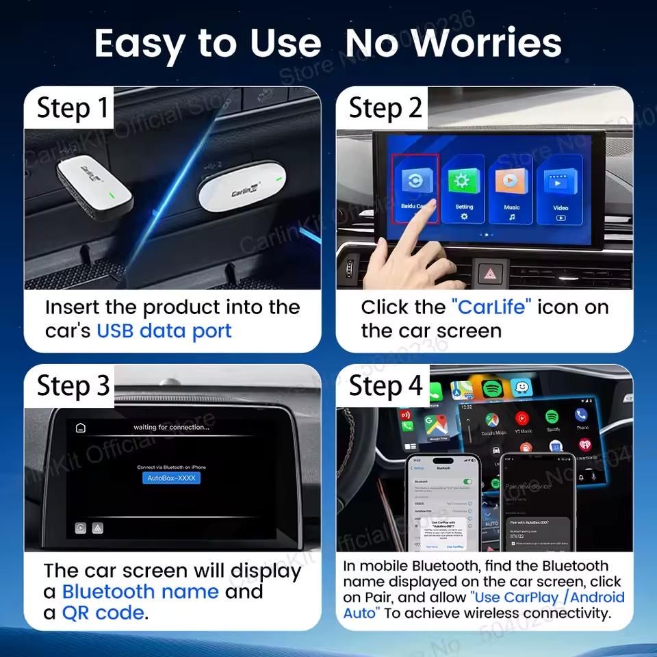 Carlinkit X2CA - Baidu Carlife to CarPlay та AndroidAuto