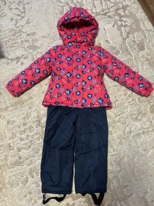 Комбинезон зимний для девочки 104 термо костюм зимний