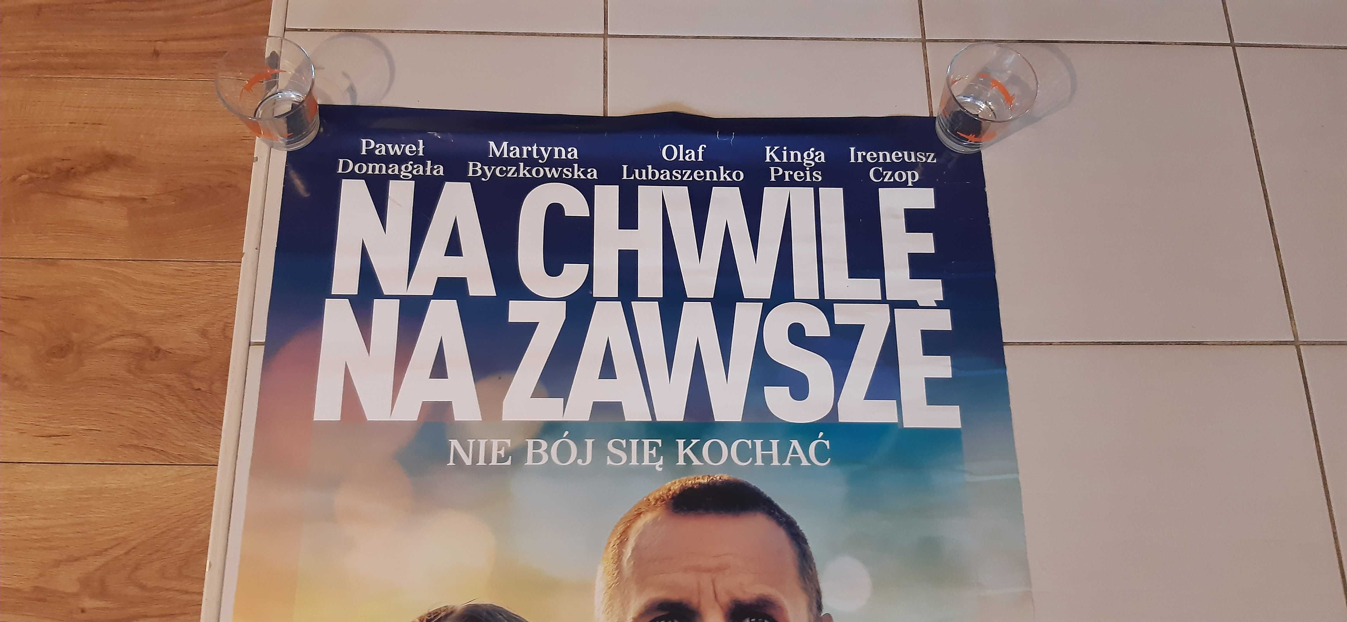 stary plakat filmowy na chwilę na zawsze dla kolekcjonerów