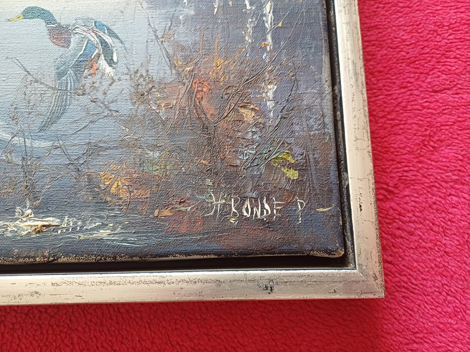 Stary obraz na płótnie HARRY BONDE PETERSEN (1918- 1999)   .