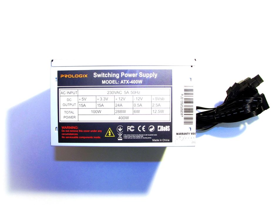 Блок живлення ПК для комп'ютера брендовий ProLogix ATX - 400 W 400 Вт