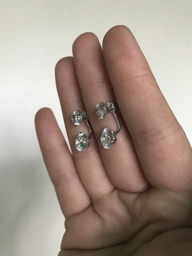 Кольца серьги серебро 925