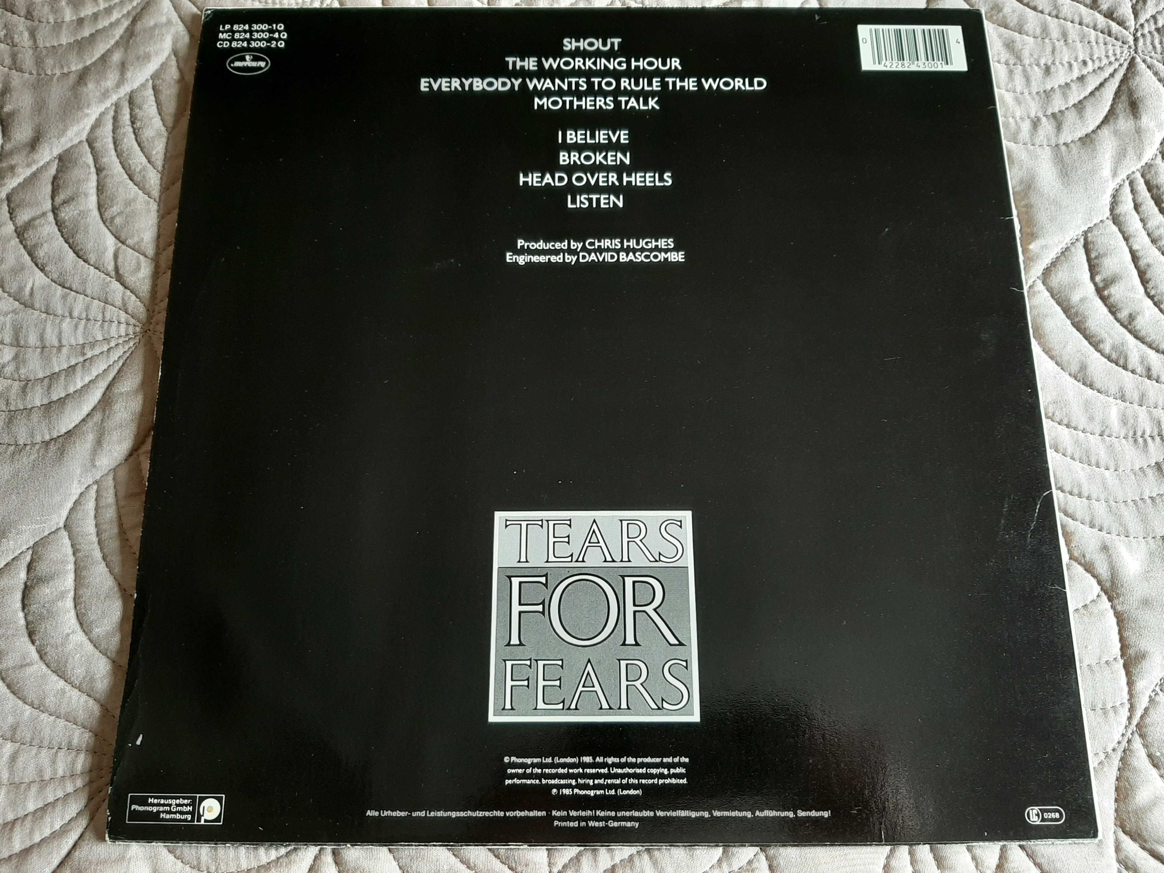 Tears For Fears - Songs From The Big Chair - Germany - Vinil LP