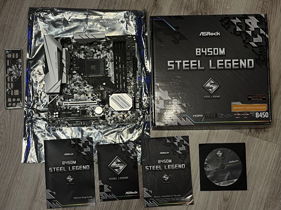 Plyta glwona asrock b450m steel legend (amd matx)
