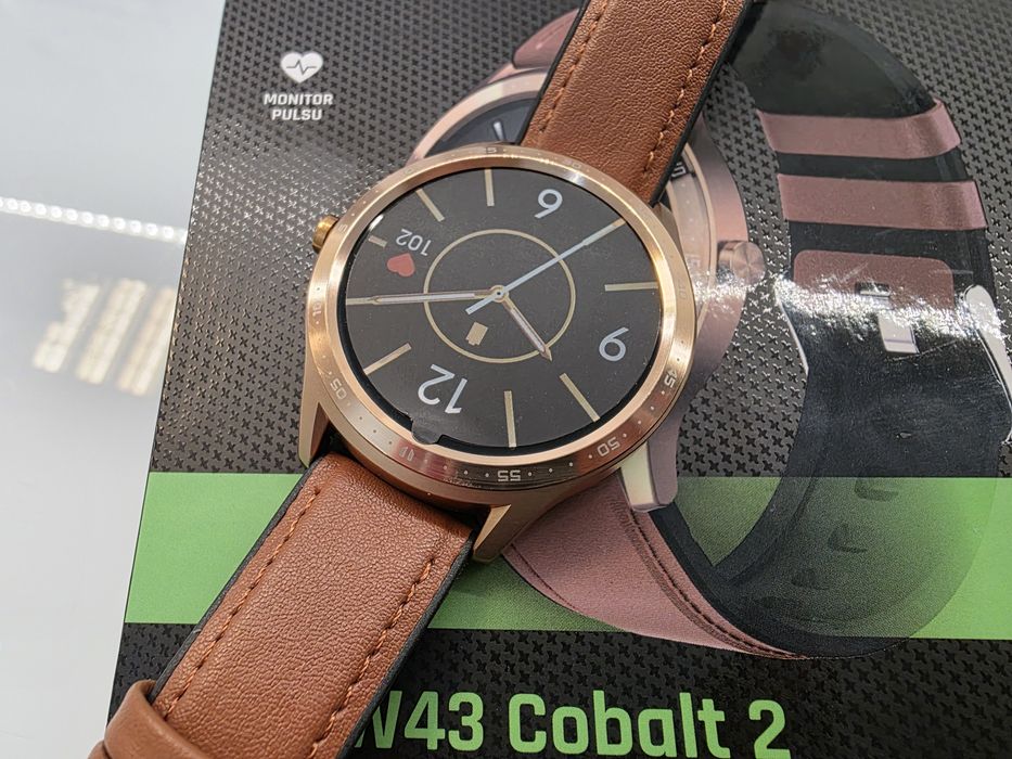 Maxcom Fit FW43 Cobalt 2, monitor pulsu, ciśnienie krwi.
