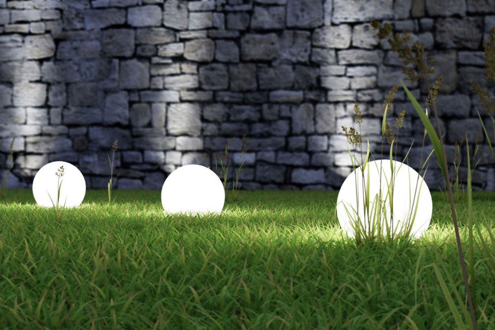 Kula podświetlana, lampa ogrodowa BALUX 30 cm - 5W LED, Made in Italy