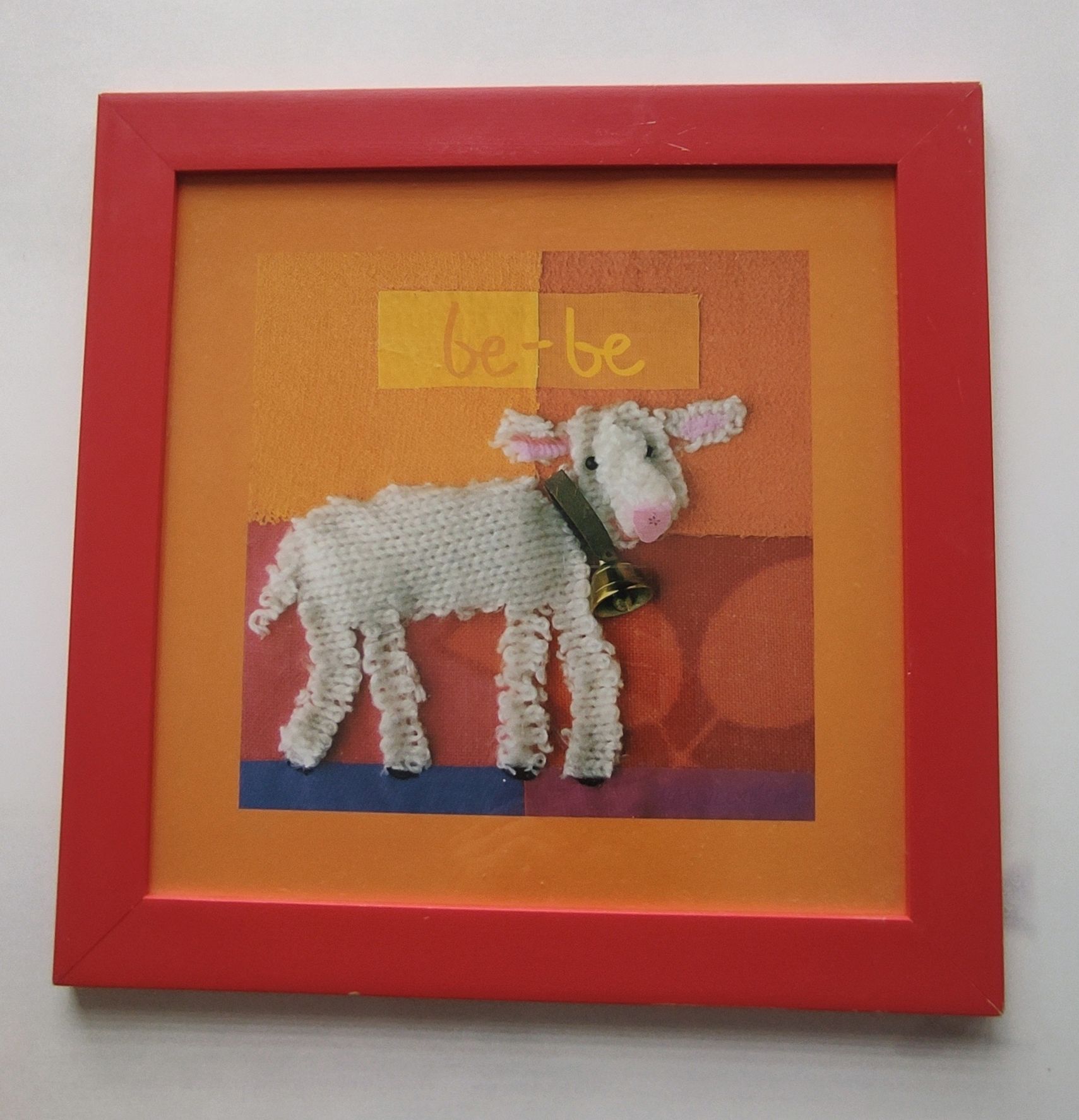 Obrazek dziecięcy do pokoju owieczka 30x30