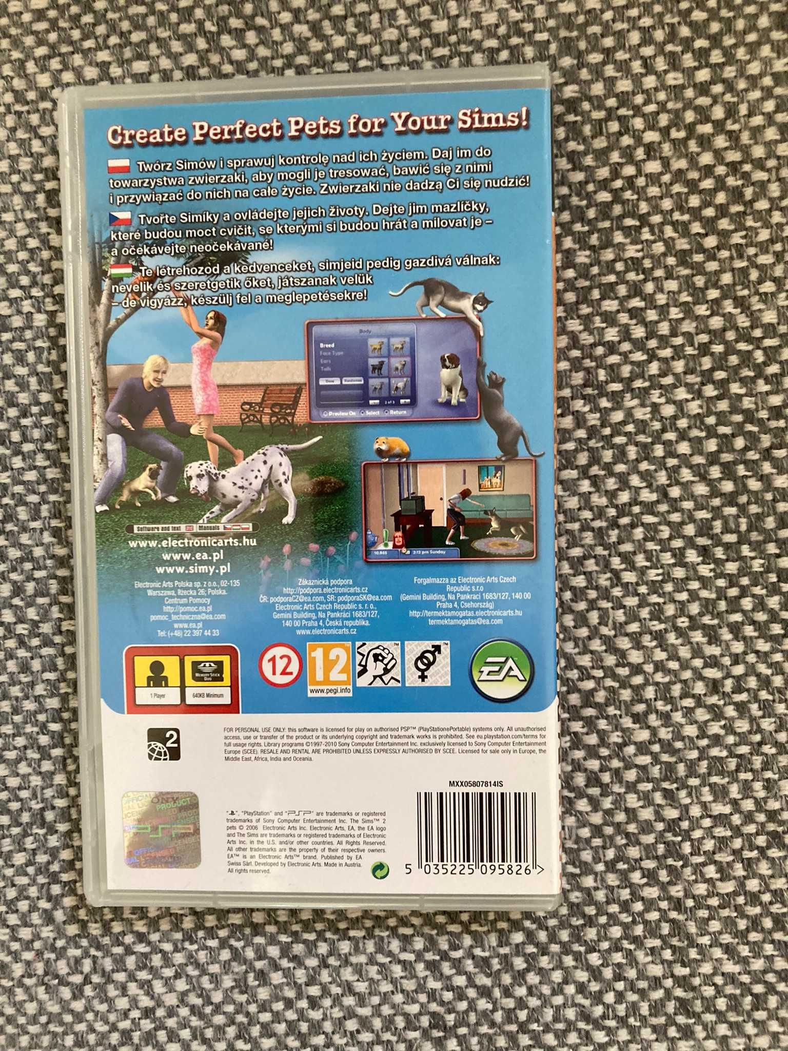 Gra na PSP Sims 2 pets