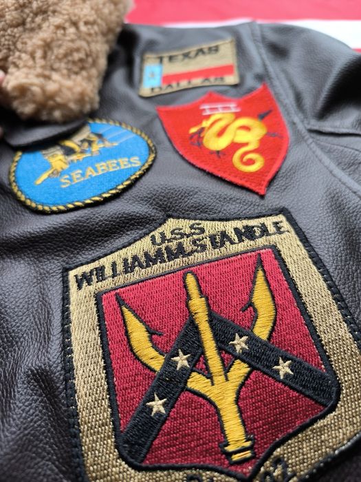 Pilotka skórzana G-1 Top Gun XL 1986 brązowa skóra naturalna G1 USN