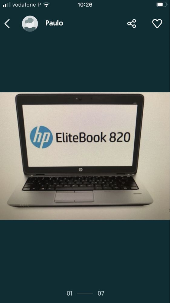 Portátil elitbook g20