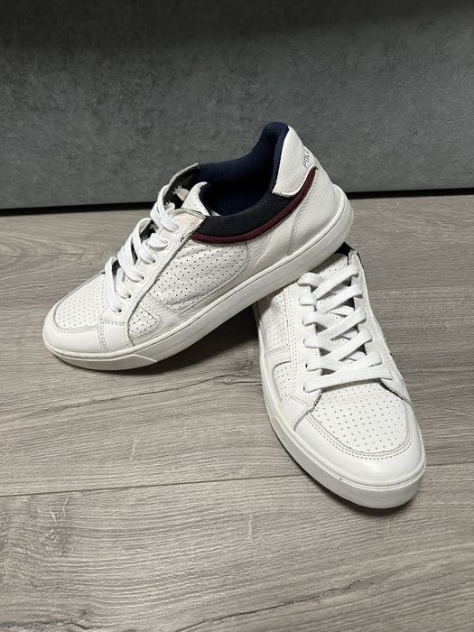 Polo wear білі чоловічі кеди, кросівки з перфорацією, р. 41,5