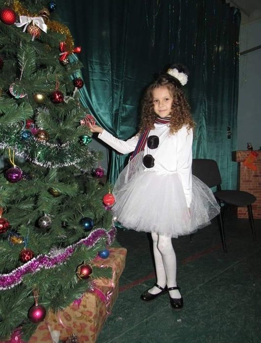 Костюм Сніговика на дівчинку