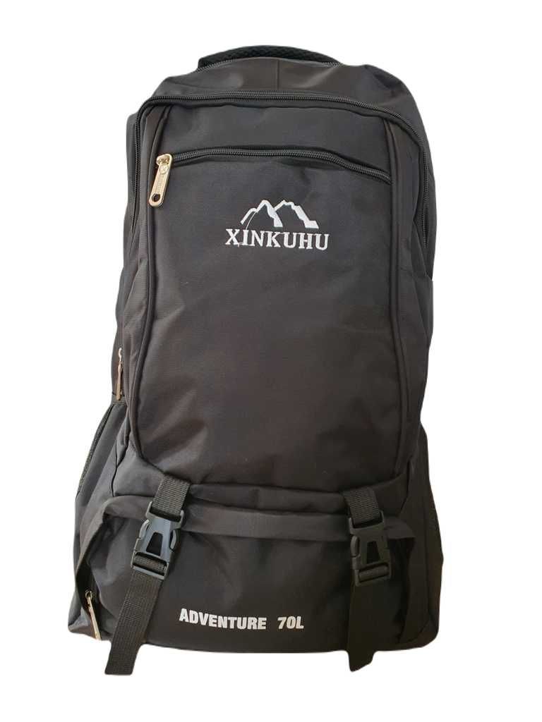 Nowy czarny plecak sportowy trekkingowy turystyczny XL 60l 70l
