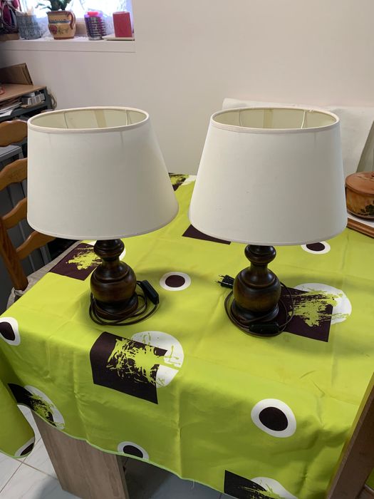 Lampe de chevet bois