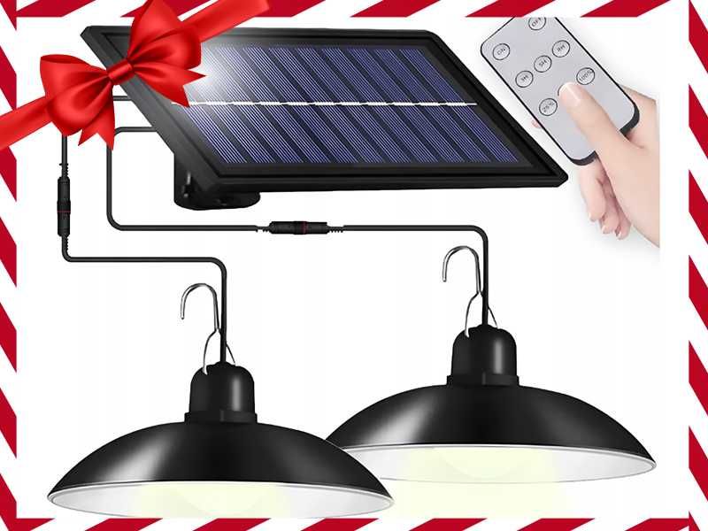 Nowoczesna LAMPA SOLARNA Ogrodowa Wisząca Żyrandol Lampy (OKAZJA)