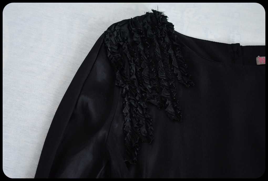 Czarna bluzka damska Saint Tropez rozmiar 38 M