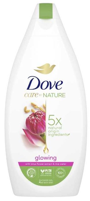 Dove Care by Nature żel pod prysznic 400ml-Kwiat Lotosu i Woda Ryżowa