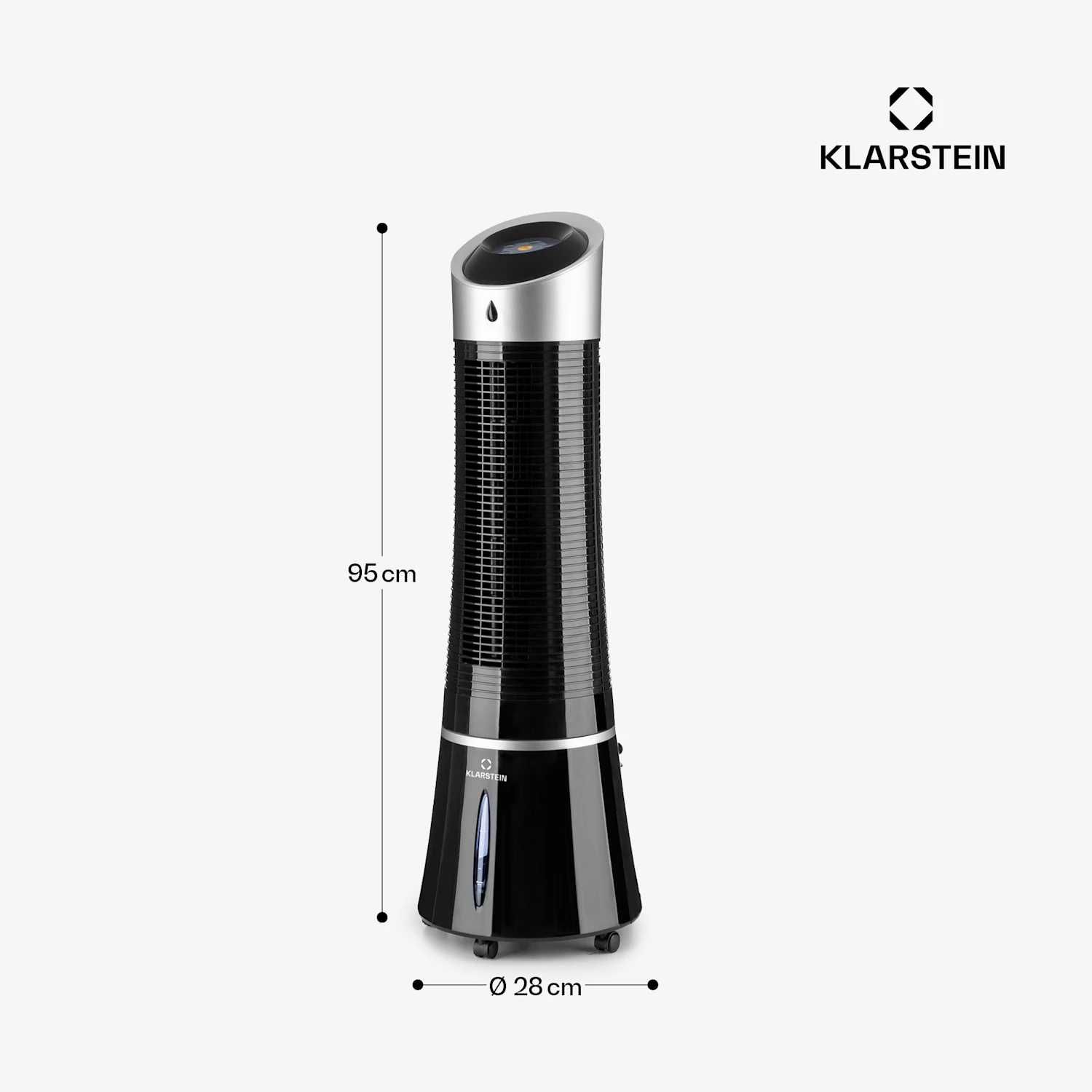 Klarstein Skyscraper Ice Smart 6 L 210 m3/h Klimator Czarny (1137)