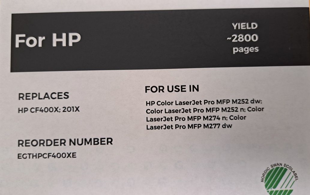 Toner NOVO CAIXA SELADA - compativel hp