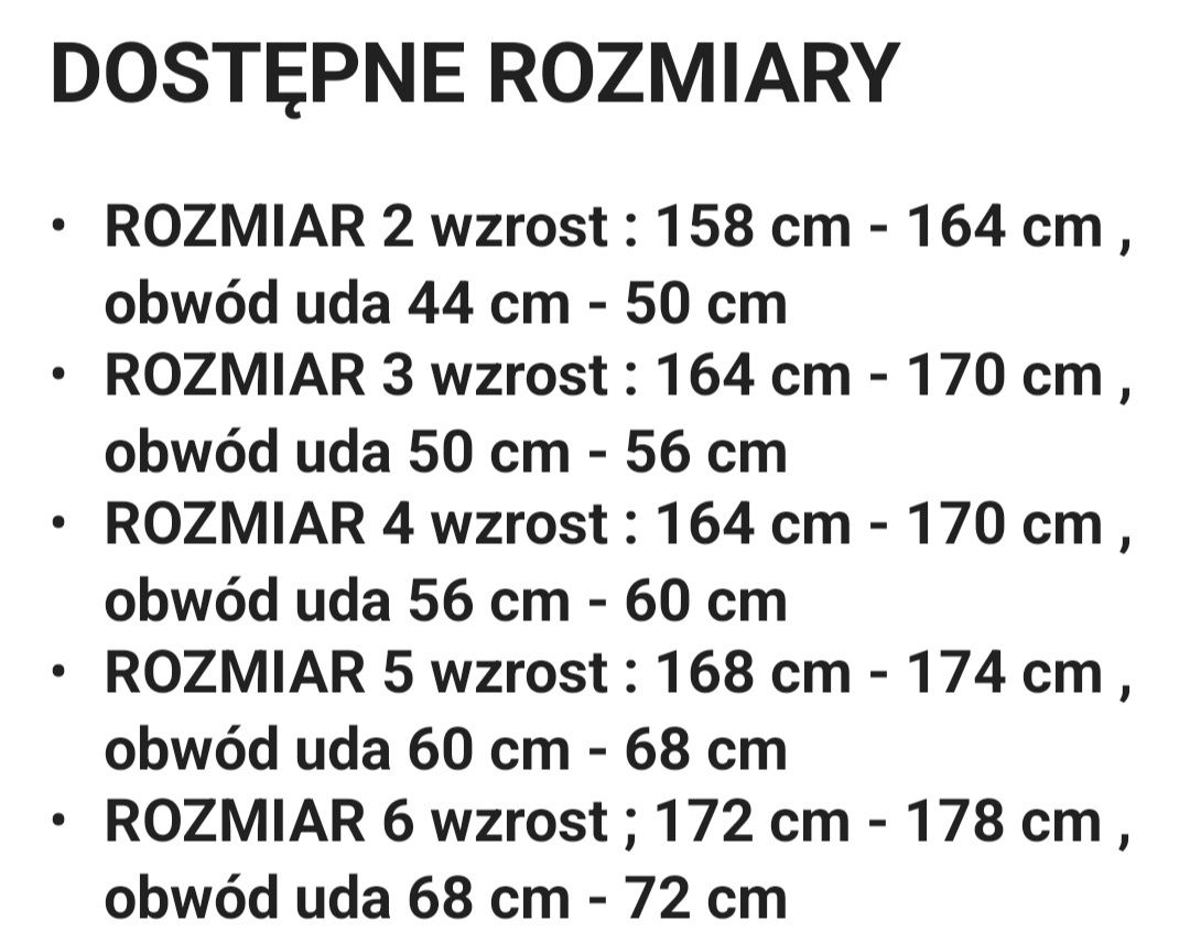 Pończochy kabaretki różne rozmiary 2 do 6