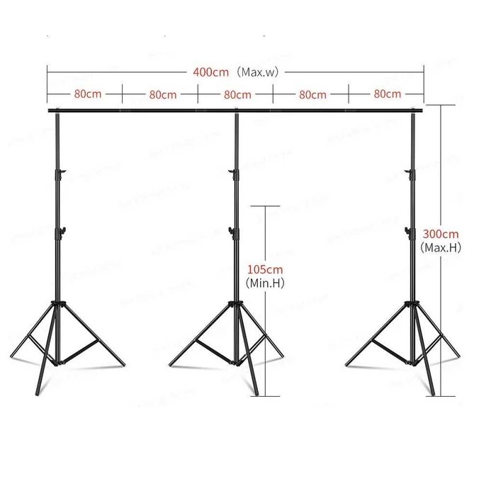 Estrutura XXL para estúdio fotografia e vídeo 3x4m