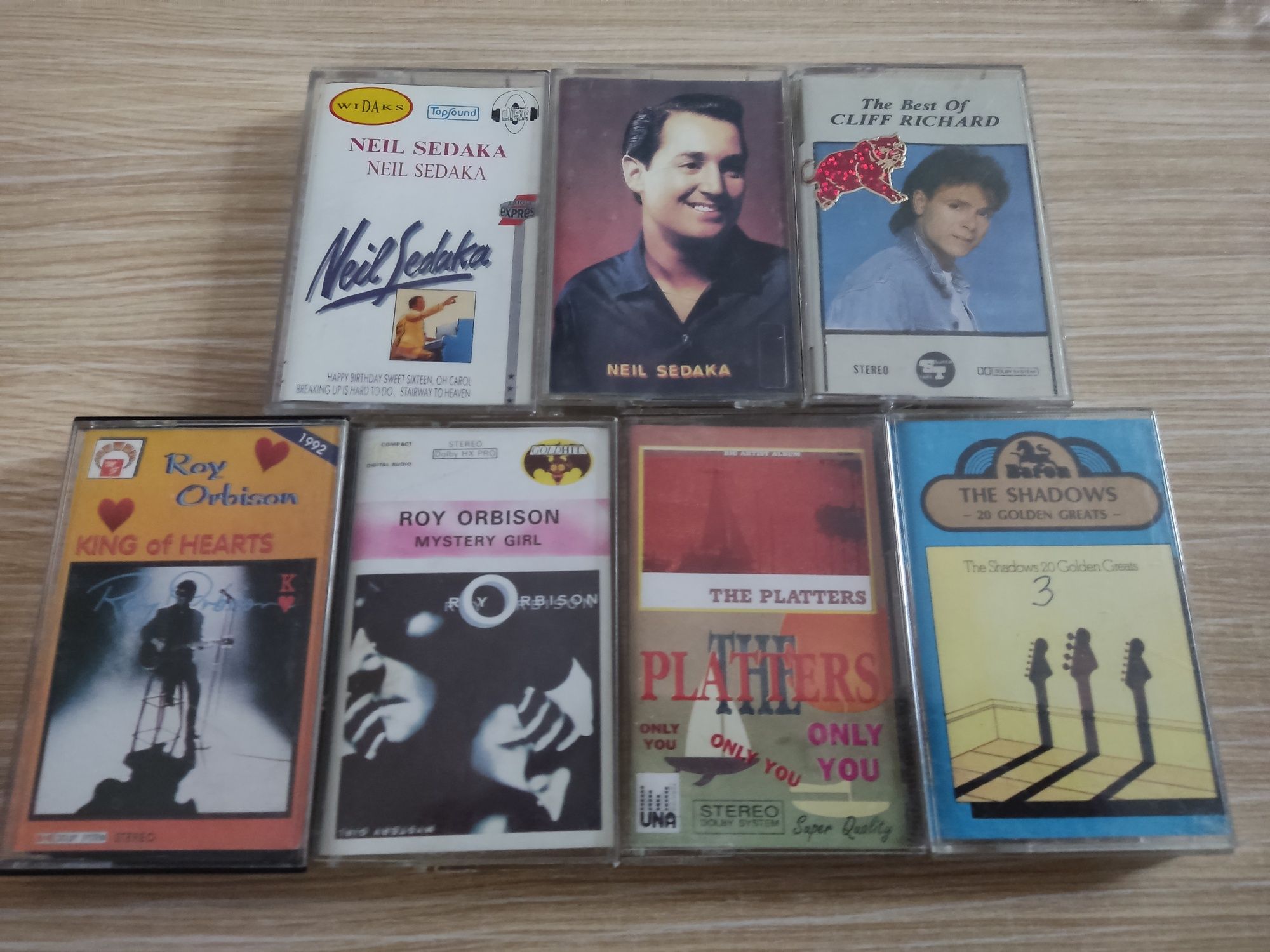 Orbison Sedaka Shadows Platters zestaw kaset audio