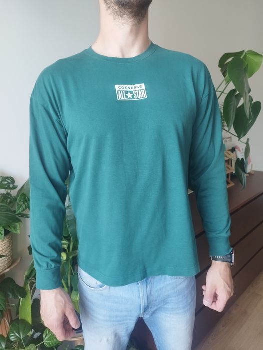 Męska bluza Converse , 100% bawełna, XL, zielona