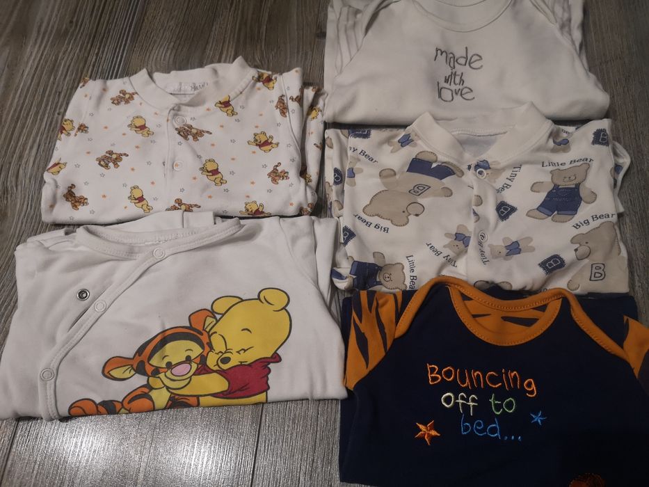 Śpiochy h&m i George w misie i Kubuś Puchatek Disney