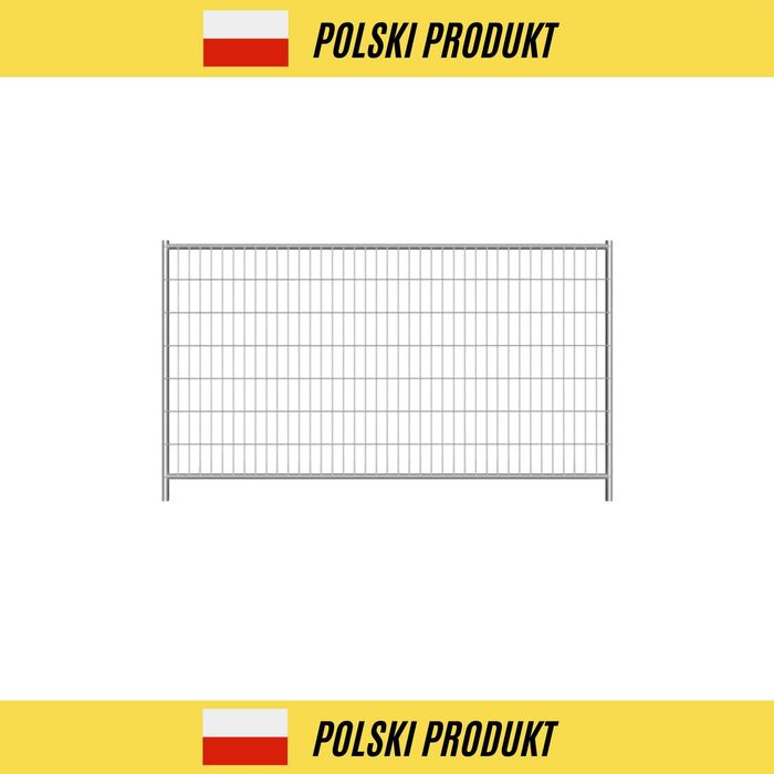 Przęsło tymczasowe pełne AZ 1L ogrodzenie